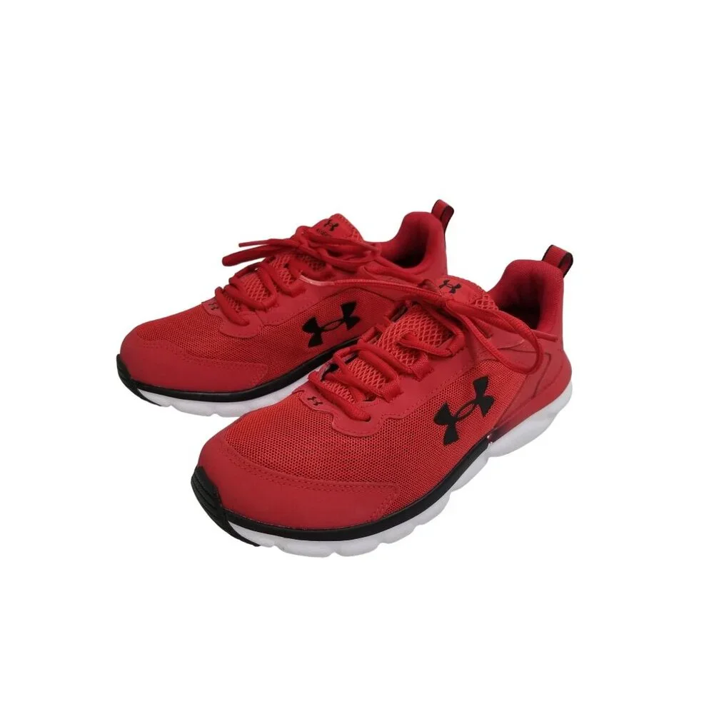Under Armour Boys' Assert 9 Wide Running Shoes in Red - Size‎ 6.5Y